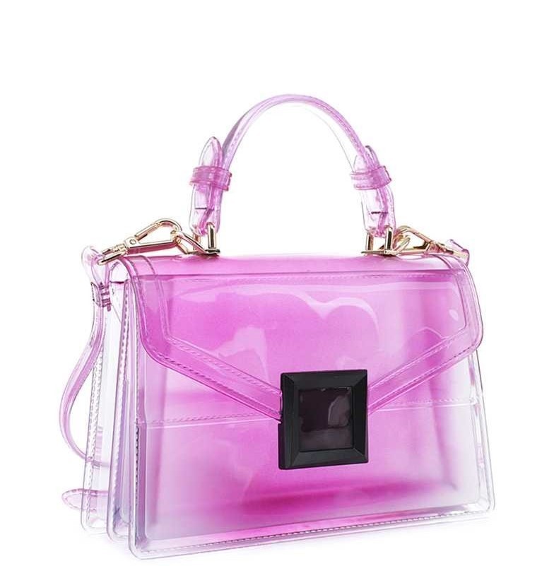 designer clear crossbody bag